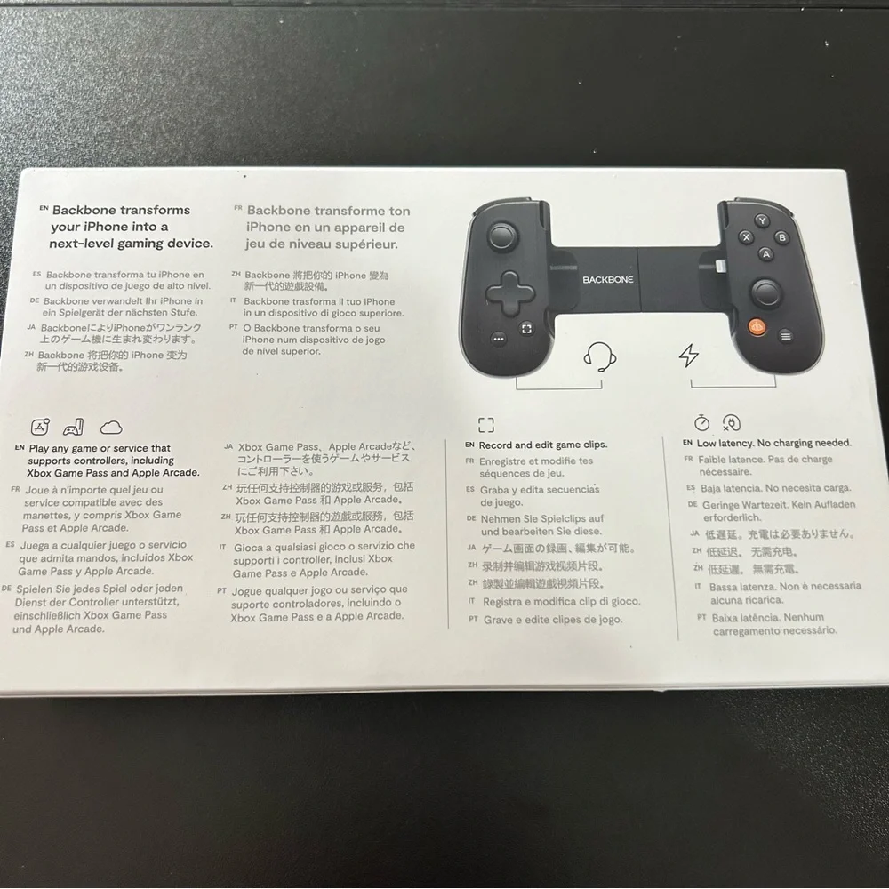 Backbone Handheld Console - Black-New In Sealed Box